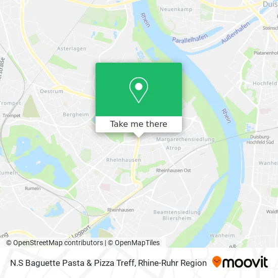 Карта N.S Baguette Pasta & Pizza Treff