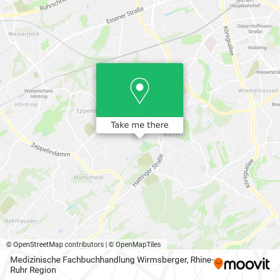 Medizinische Fachbuchhandlung Wirmsberger map