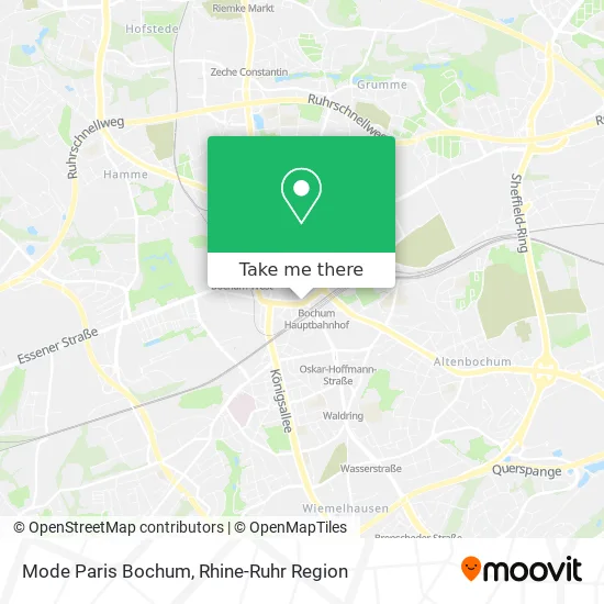 Карта Mode Paris Bochum