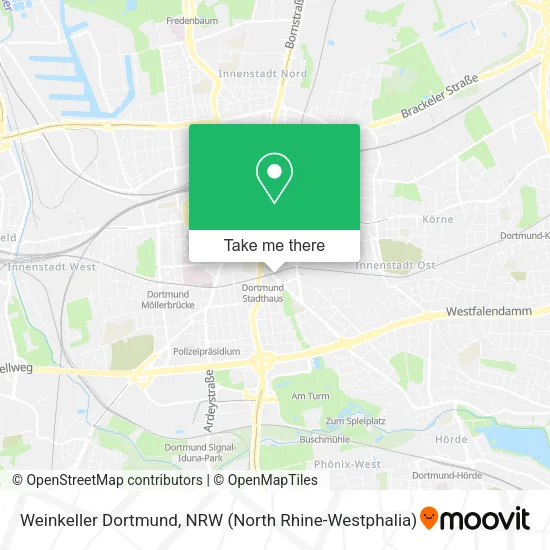 Карта Weinkeller Dortmund