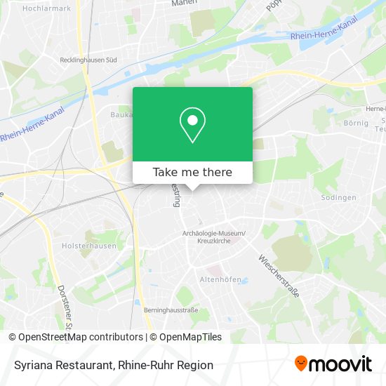 Syriana Restaurant map