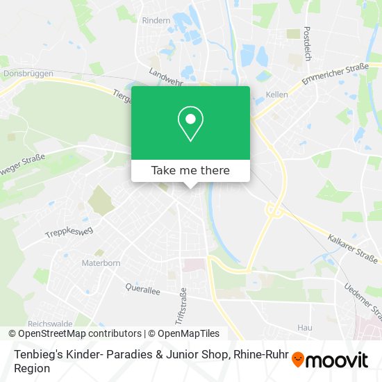 Tenbieg's Kinder- Paradies & Junior Shop map