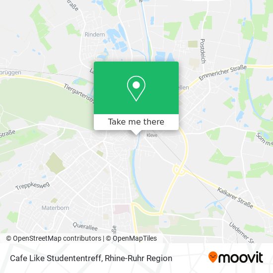 Cafe Like Studententreff map