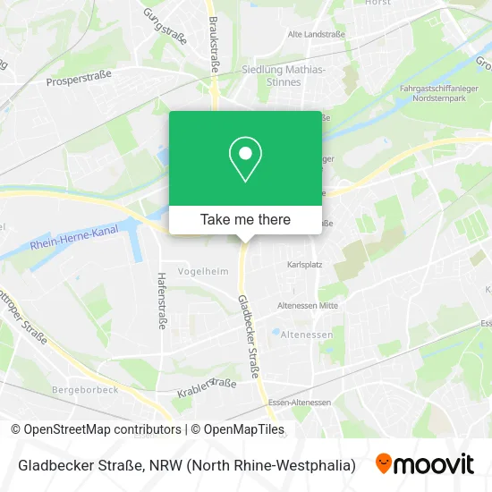 Карта Gladbecker Straße