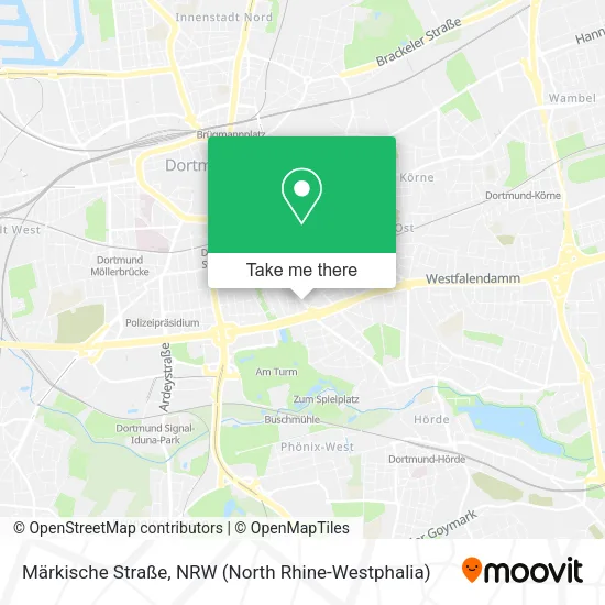 Карта Märkische Straße