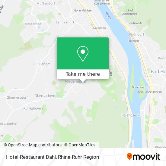 Hotel-Restaurant Dahl map