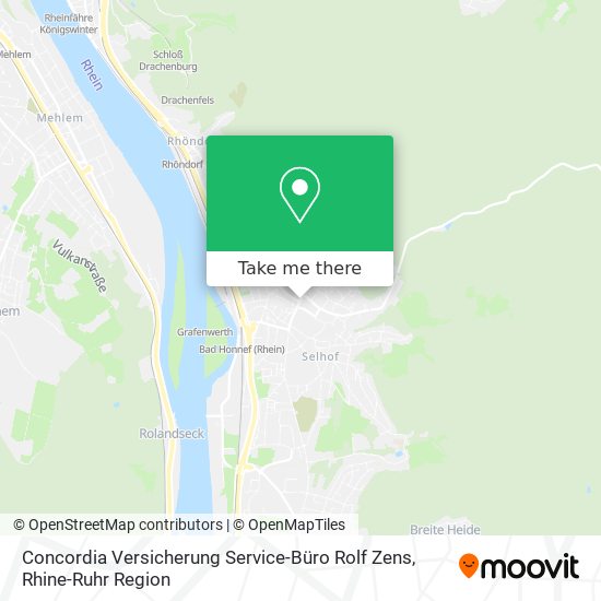 Concordia Versicherung Service-Büro Rolf Zens map