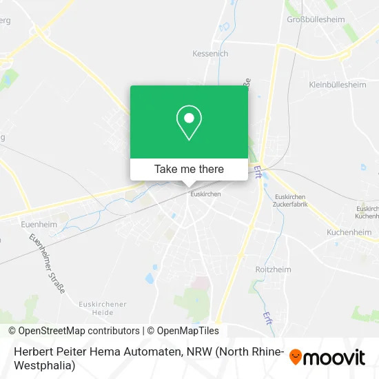Карта Herbert Peiter Hema Automaten