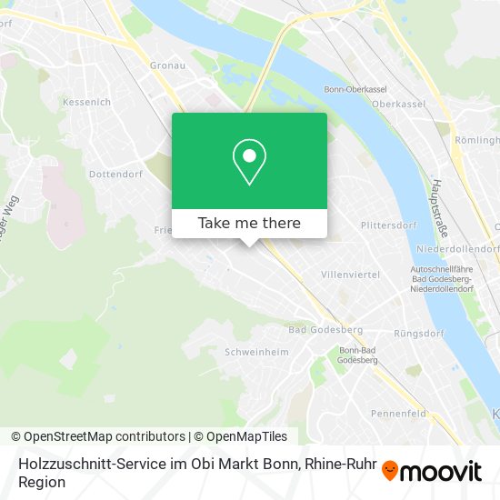 Holzzuschnitt-Service im Obi Markt Bonn map