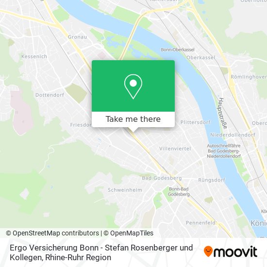 Ergo Versicherung Bonn - Stefan Rosenberger und Kollegen map