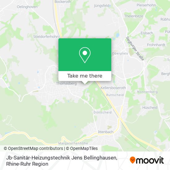 Jb-Sanitär-Heizungstechnik Jens Bellinghausen map