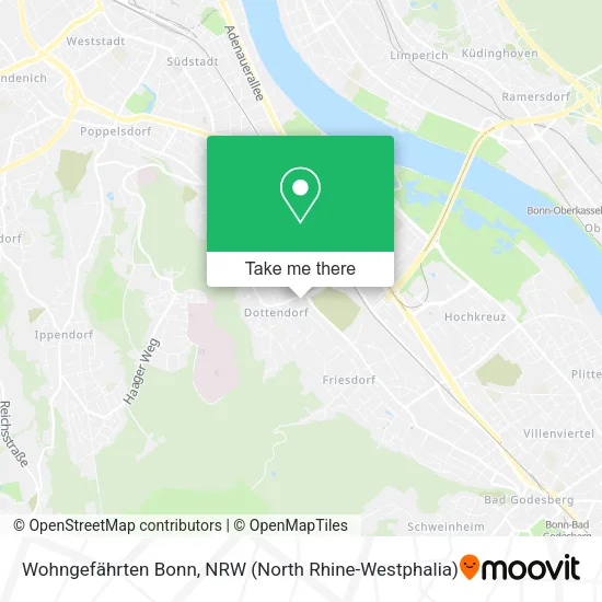 Карта Wohngefährten Bonn