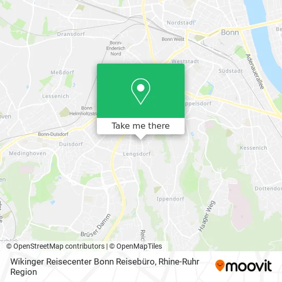 Карта Wikinger Reisecenter Bonn Reisebüro