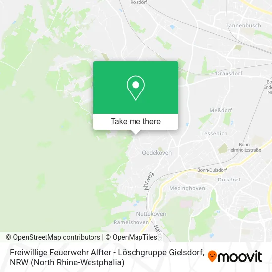 Freiwillige Feuerwehr Alfter - Löschgruppe Gielsdorf map