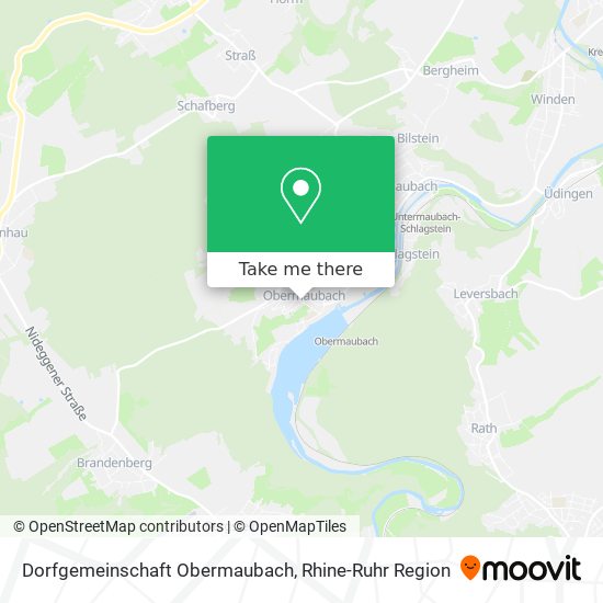 Dorfgemeinschaft Obermaubach map