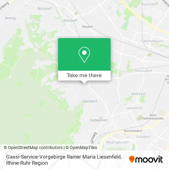 Карта Gassi-Service-Vorgebirge Rainer Maria Liesenfeld