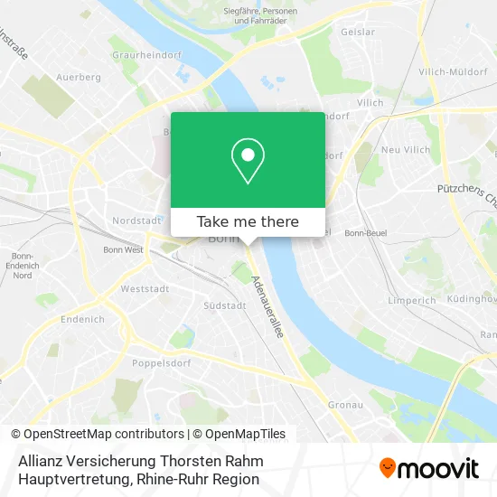 Карта Allianz Versicherung Thorsten Rahm Hauptvertretung