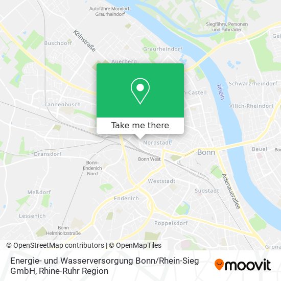 Карта Energie- und Wasserversorgung Bonn / Rhein-Sieg GmbH