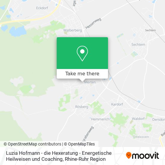 Luzia Hofmann - die Hexeratung - Energetische Heilweisen und Coaching map