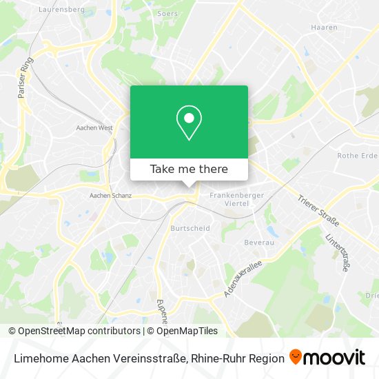 Карта Limehome Aachen Vereinsstraße