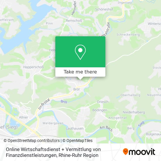 Online Wirtschaftsdienst + Vermittlung von Finanzdienstleistungen map