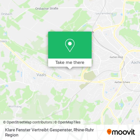 Klare Fenster Vertreibt Gespenster map