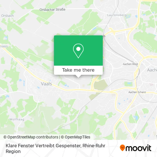 Klare Fenster Vertreibt Gespenster map