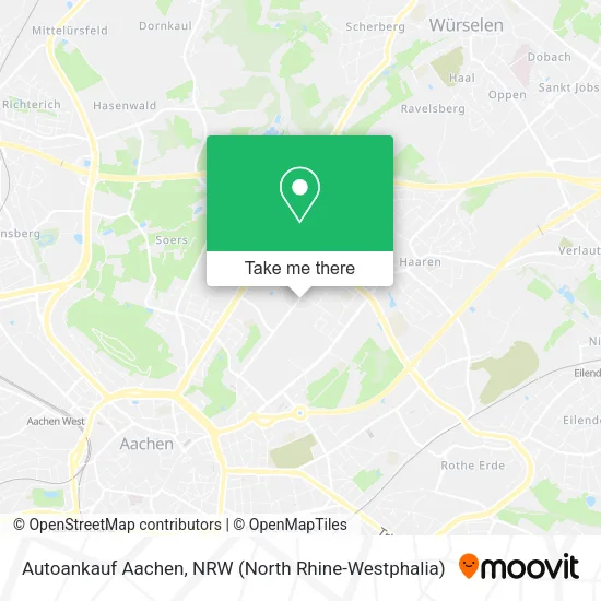 Карта Autoankauf Aachen