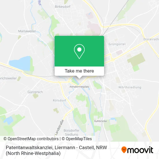 Patentanwaltskanzlei, Liermann - Castell map