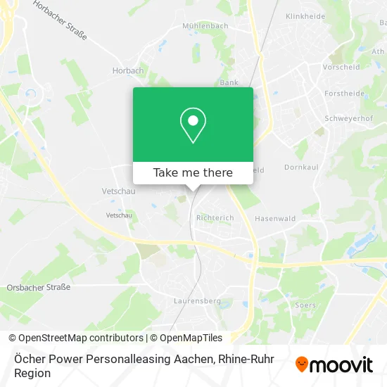 Карта Öcher Power Personalleasing Aachen