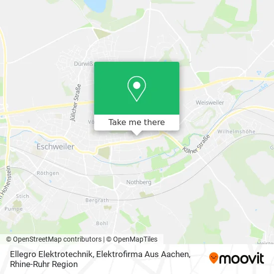 Карта Ellegro Elektrotechnik, Elektrofirma Aus Aachen