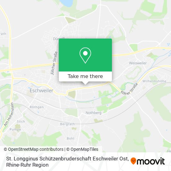 Карта St. Longginus Schützenbruderschaft Eschweiler Ost