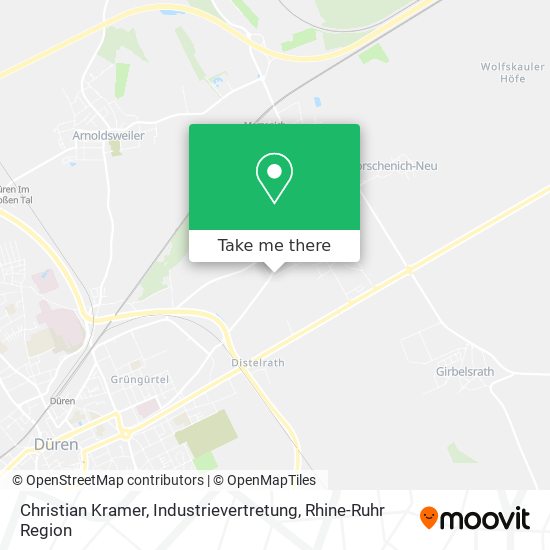 Christian Kramer, Industrievertretung map