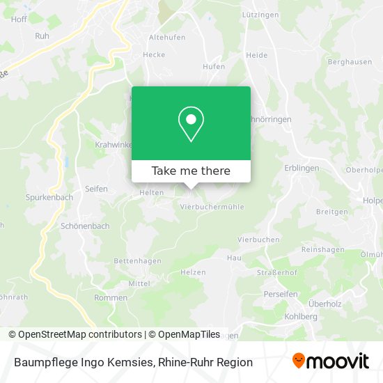 Baumpflege Ingo Kemsies map