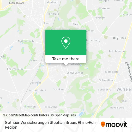 Карта Gothaer Versicherungen Stephan Braun