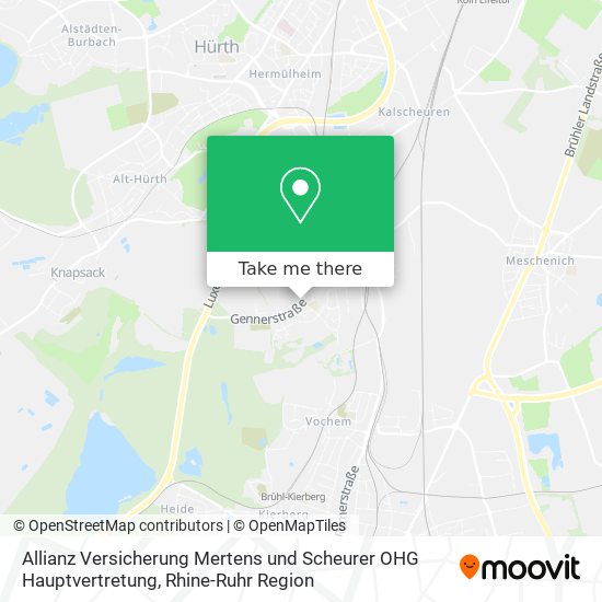 Allianz Versicherung Mertens und Scheurer OHG Hauptvertretung map