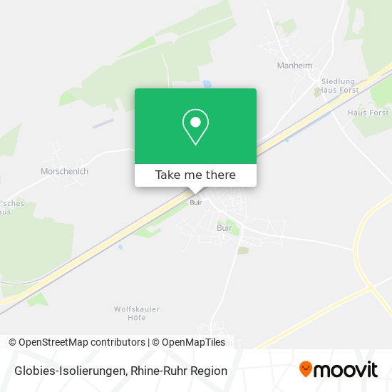 Globies-Isolierungen map
