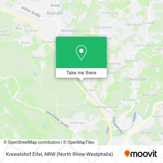 Карта Krewelshof Eifel