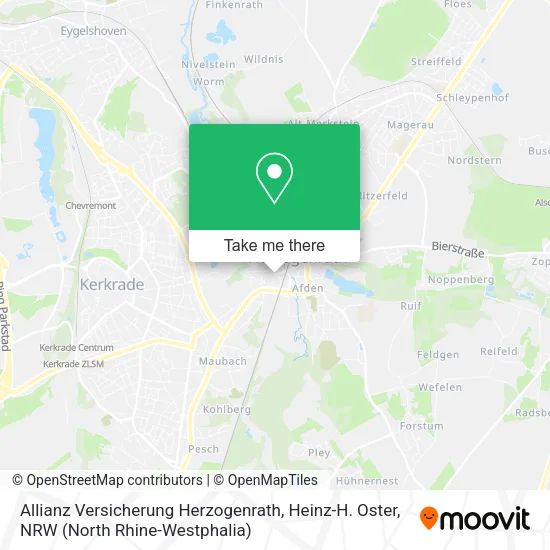 Карта Allianz Versicherung Herzogenrath, Heinz-H. Oster