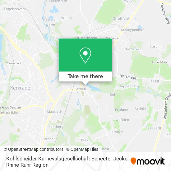 Карта Kohlscheider Karnevalsgesellschaft Scheeter Jecke