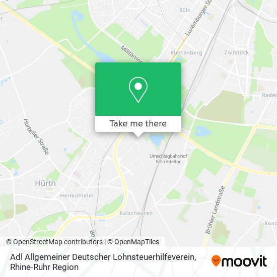 Карта Adl Allgemeiner Deutscher Lohnsteuerhilfeverein