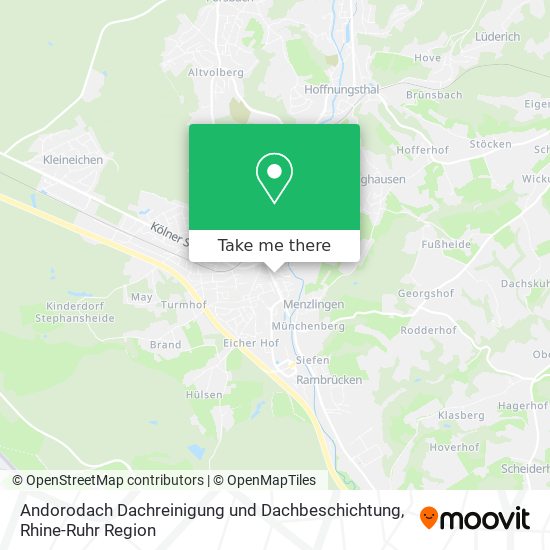 Andorodach Dachreinigung und Dachbeschichtung map