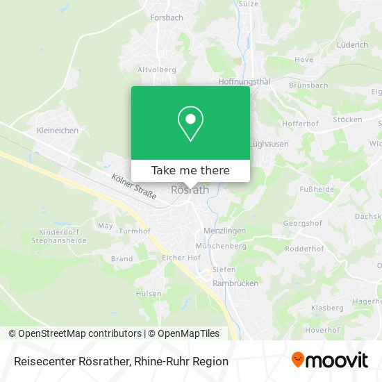 Reisecenter Rösrather map