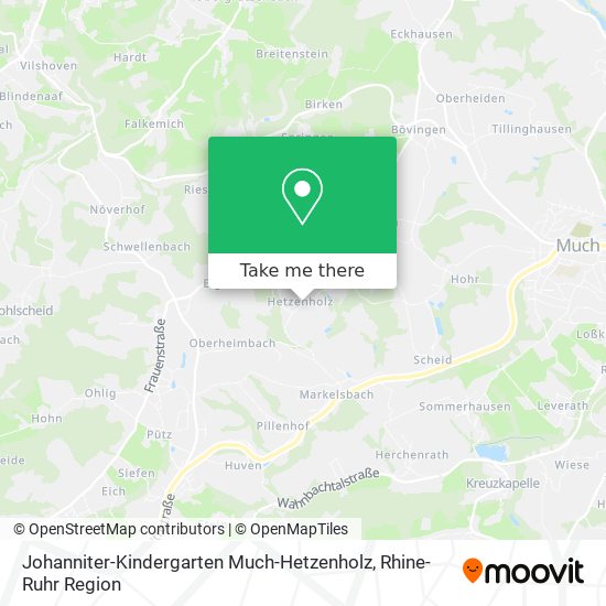 Johanniter-Kindergarten Much-Hetzenholz map