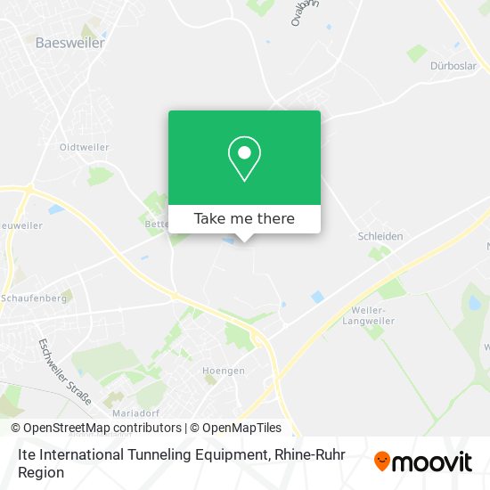 Ite International Tunneling Equipment map