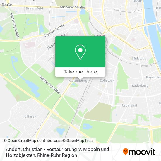 Andert, Christian - Restaurierung V. Möbeln und Holzobjekten map