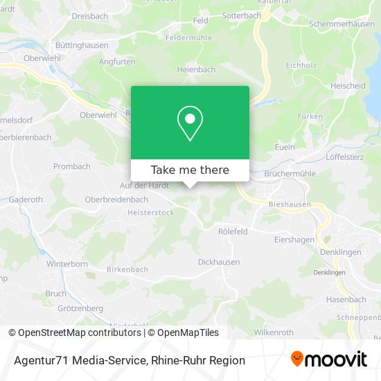 Agentur71 Media-Service map