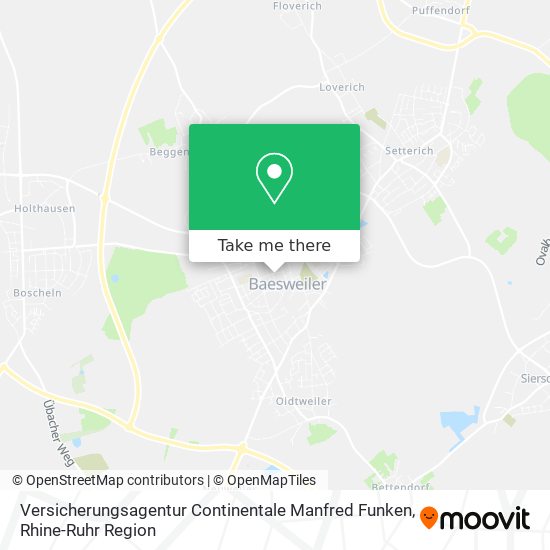 Versicherungsagentur Continentale Manfred Funken map