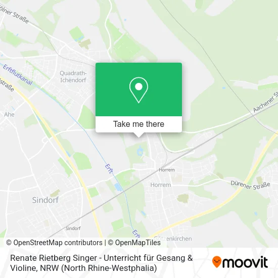 Карта Renate Rietberg Singer - Unterricht für Gesang & Violine