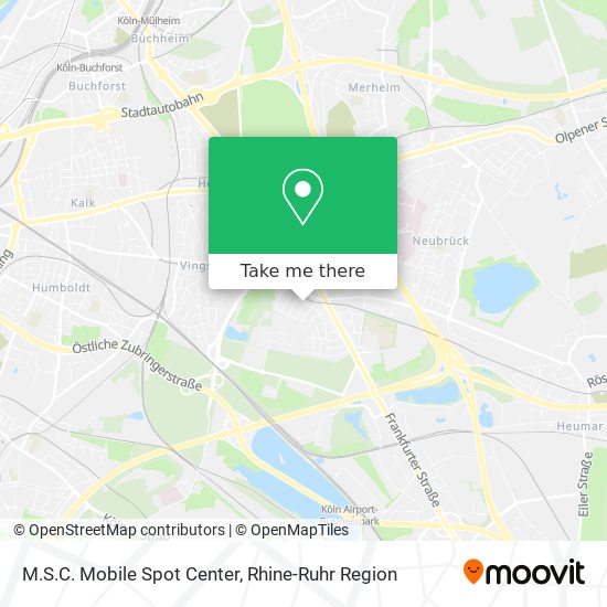 M.S.C. Mobile Spot Center map